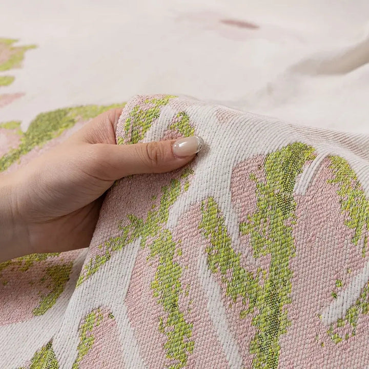 Lisslune | Verdure Leaf Pattern Chenille Sofa Cover