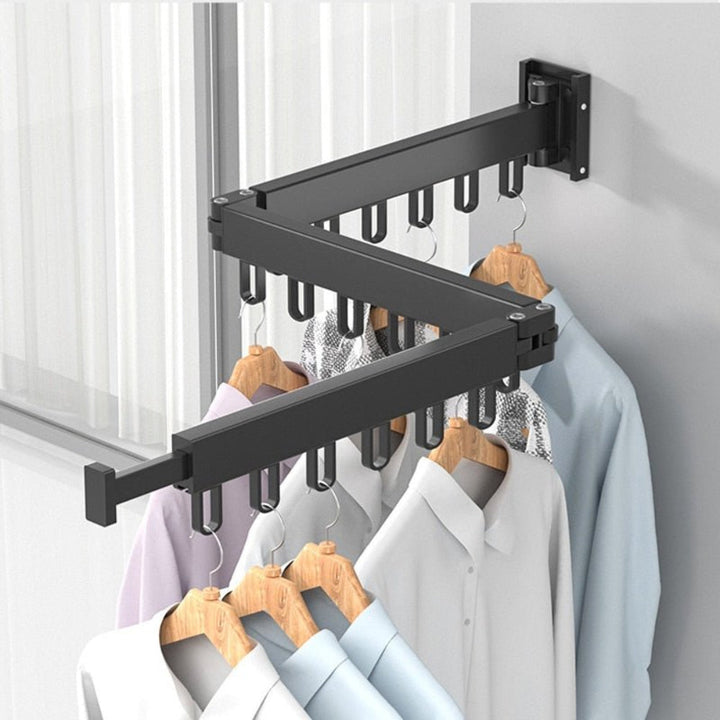 Lisslune | Retractable Wall-Mounted Clothes Dryer – Foldable Laundry Rack for Space-Saving Drying