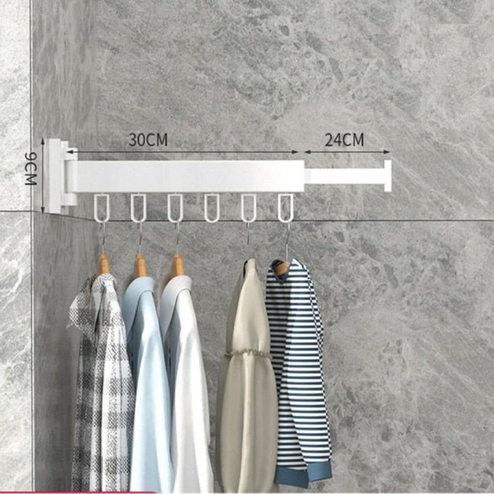Lisslune | Retractable Wall-Mounted Clothes Dryer – Foldable Laundry Rack for Space-Saving Drying