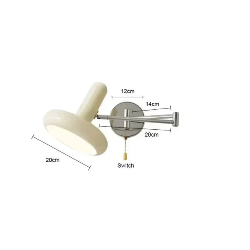 Lisslune | Adjustable Metal Swivel LED Wall Lamp 3000K Warm Light