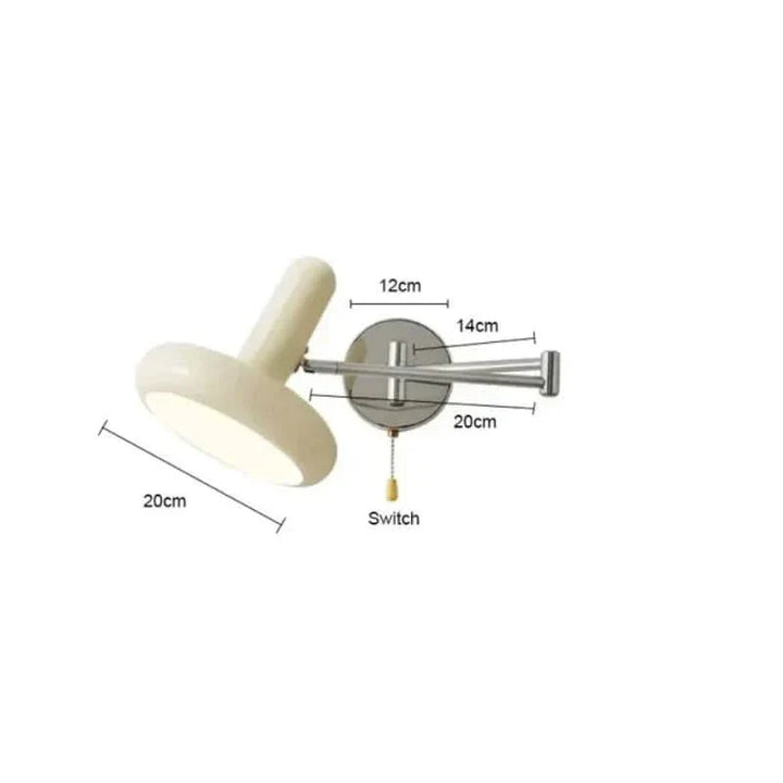 Lisslune | Adjustable Metal Swivel LED Wall Lamp 3000K Warm Light