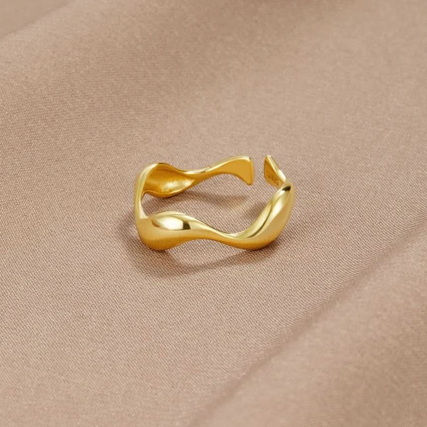 Lisslune | Adjustable Ring with Ocean Design