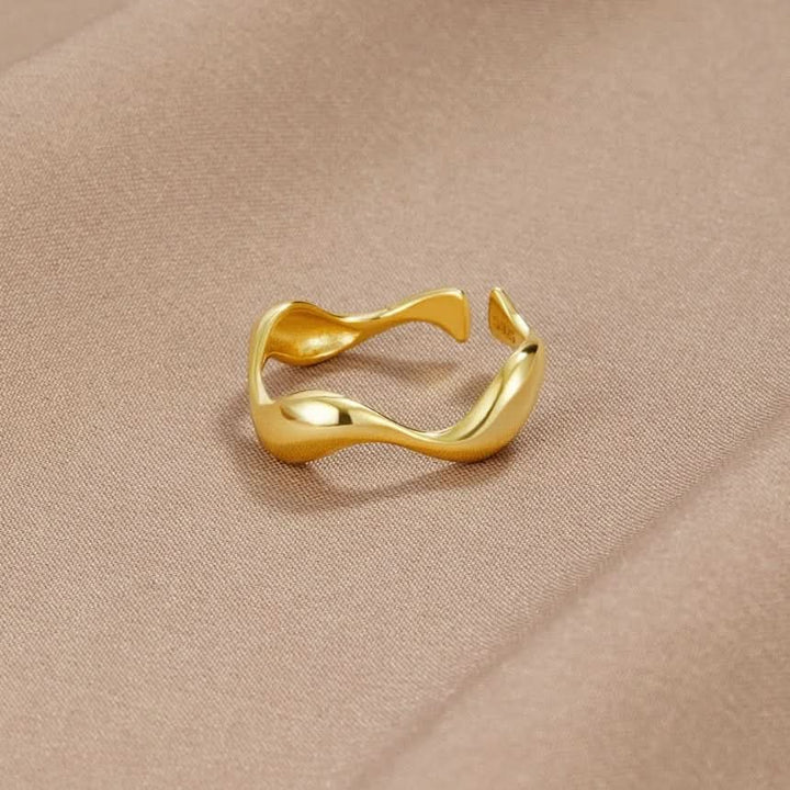 Lisslune | Adjustable Ring with Ocean Design