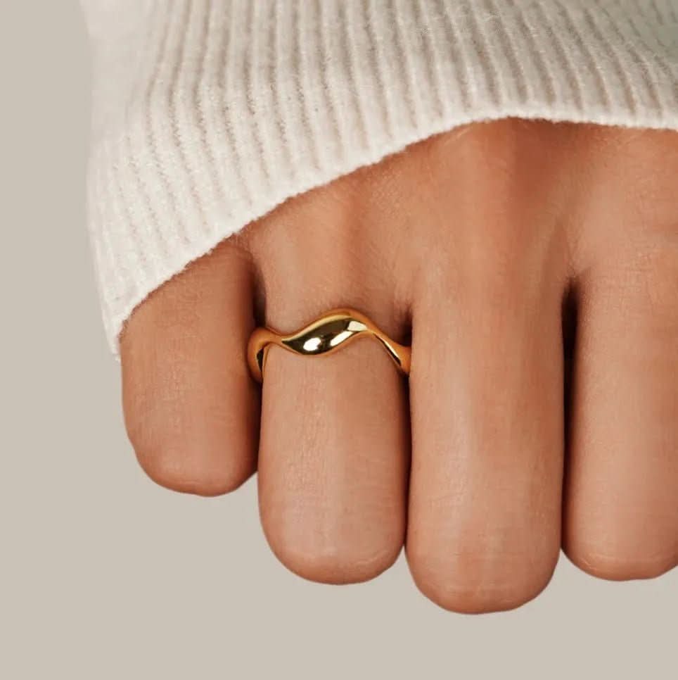 Lisslune | Adjustable Ring with Ocean Design
