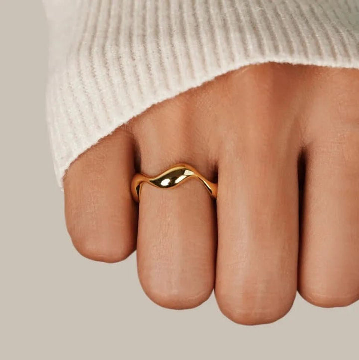Lisslune | Adjustable Ring with Ocean Design