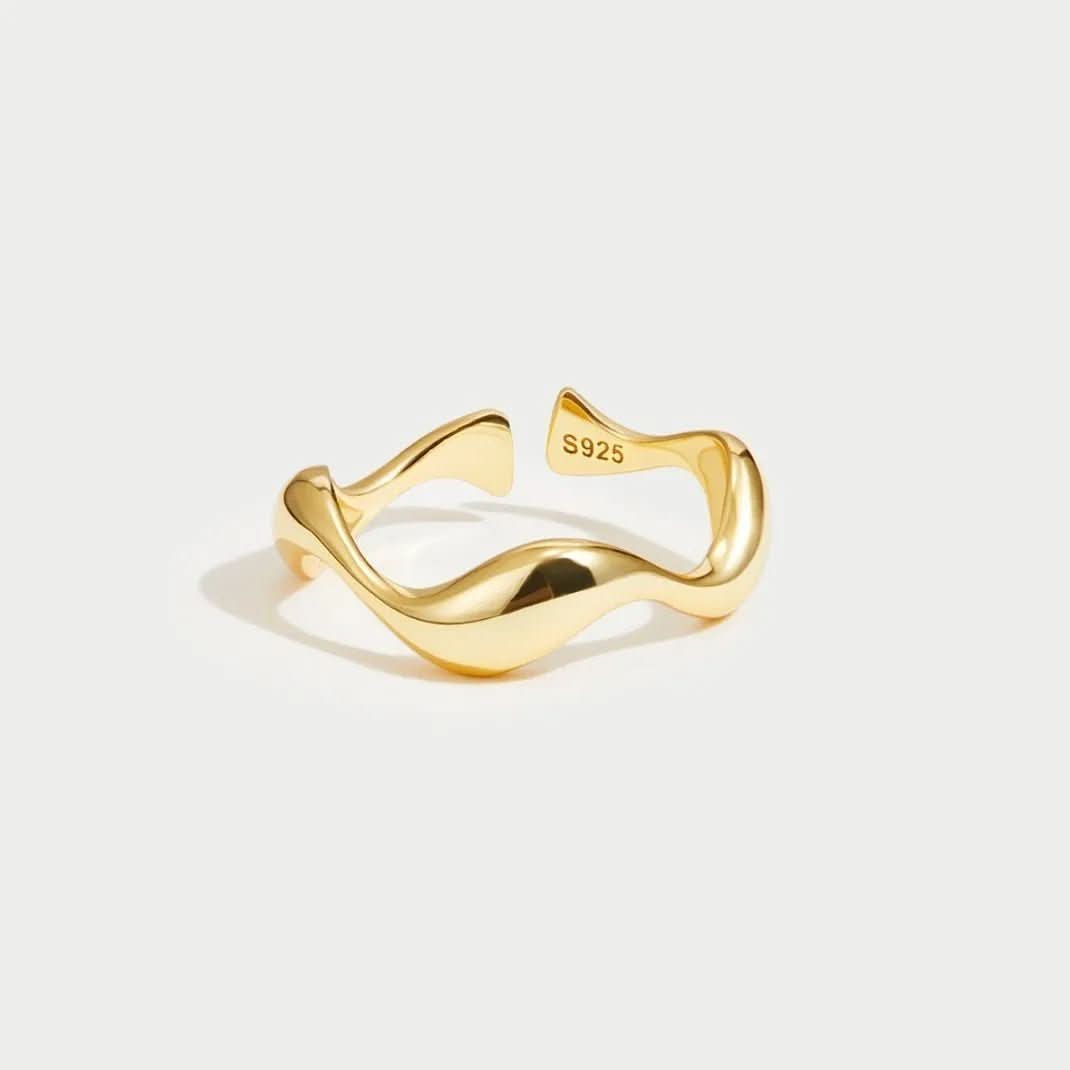 Lisslune | Adjustable Ring with Ocean Design