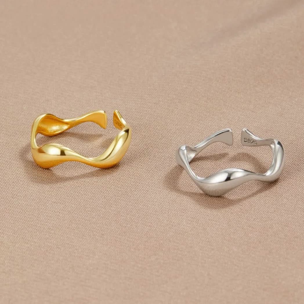 Lisslune | Adjustable Ring with Ocean Design