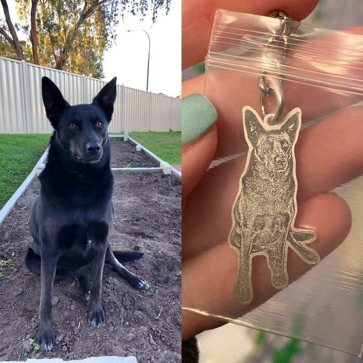 Lisslune | Four-legged Engraving - Necklace / Keychain personalized