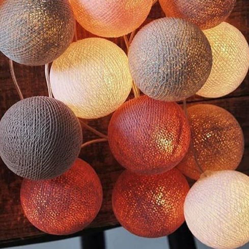 Lisslune | Royallure Cotton Balloon String Lights – Cozy Decoration for Home & Celebrations