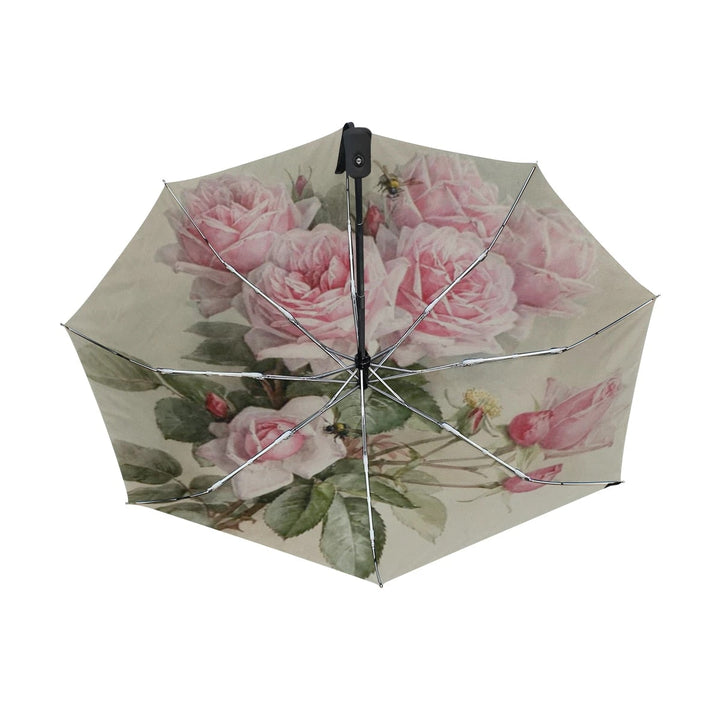 Lisslune | Automatic Folding Flower Print Umbrella