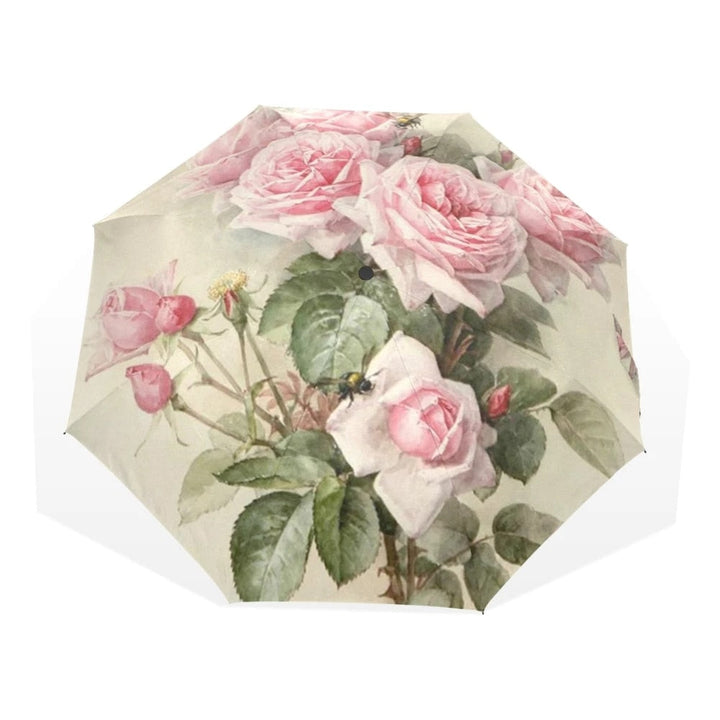 Lisslune | Automatic Folding Flower Print Umbrella