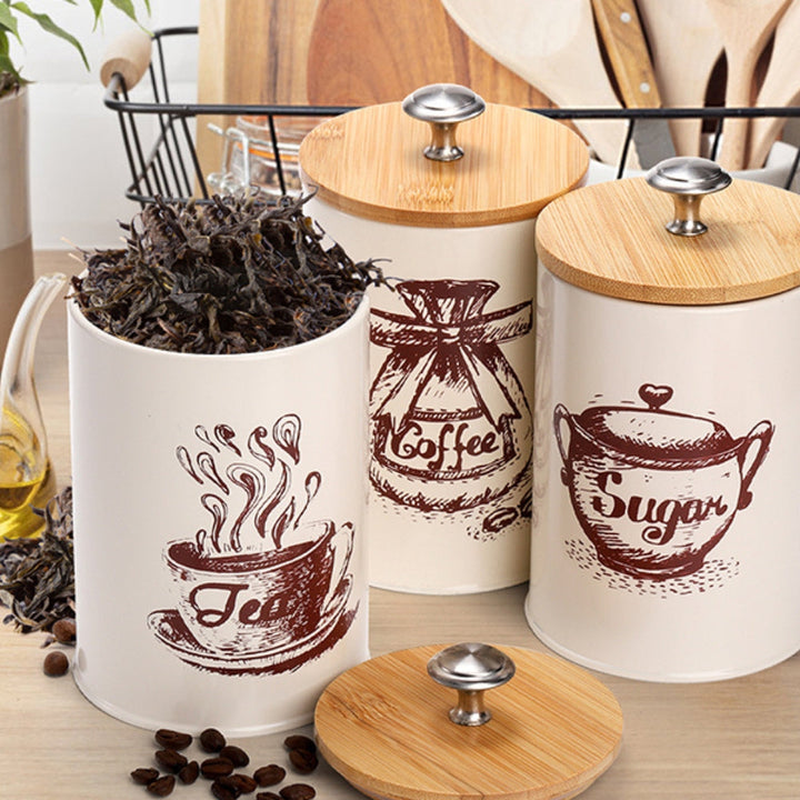 Lisslune | Iron Airtight Storage Canister | 3pcs Set