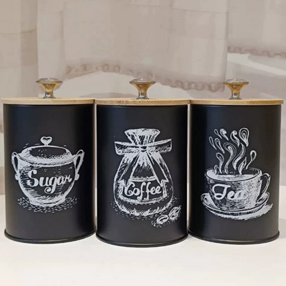 Lisslune | Iron Airtight Storage Canister | 3pcs Set