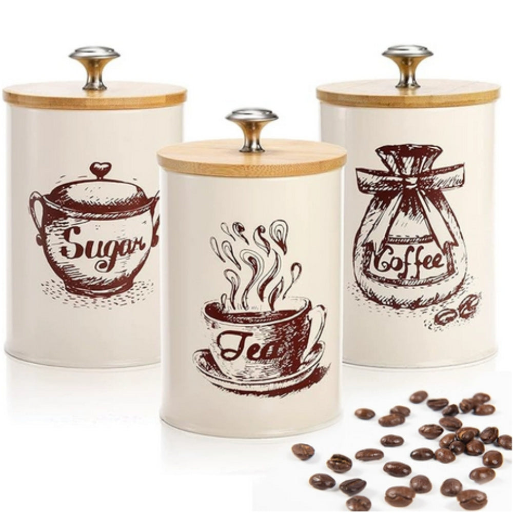 Lisslune | Iron Airtight Storage Canister | 3pcs Set