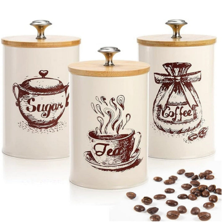 Lisslune | Iron Airtight Storage Canister | 3pcs Set