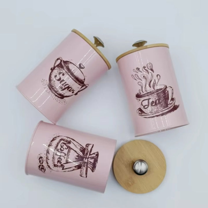 Lisslune | Iron Airtight Storage Canister | 3pcs Set