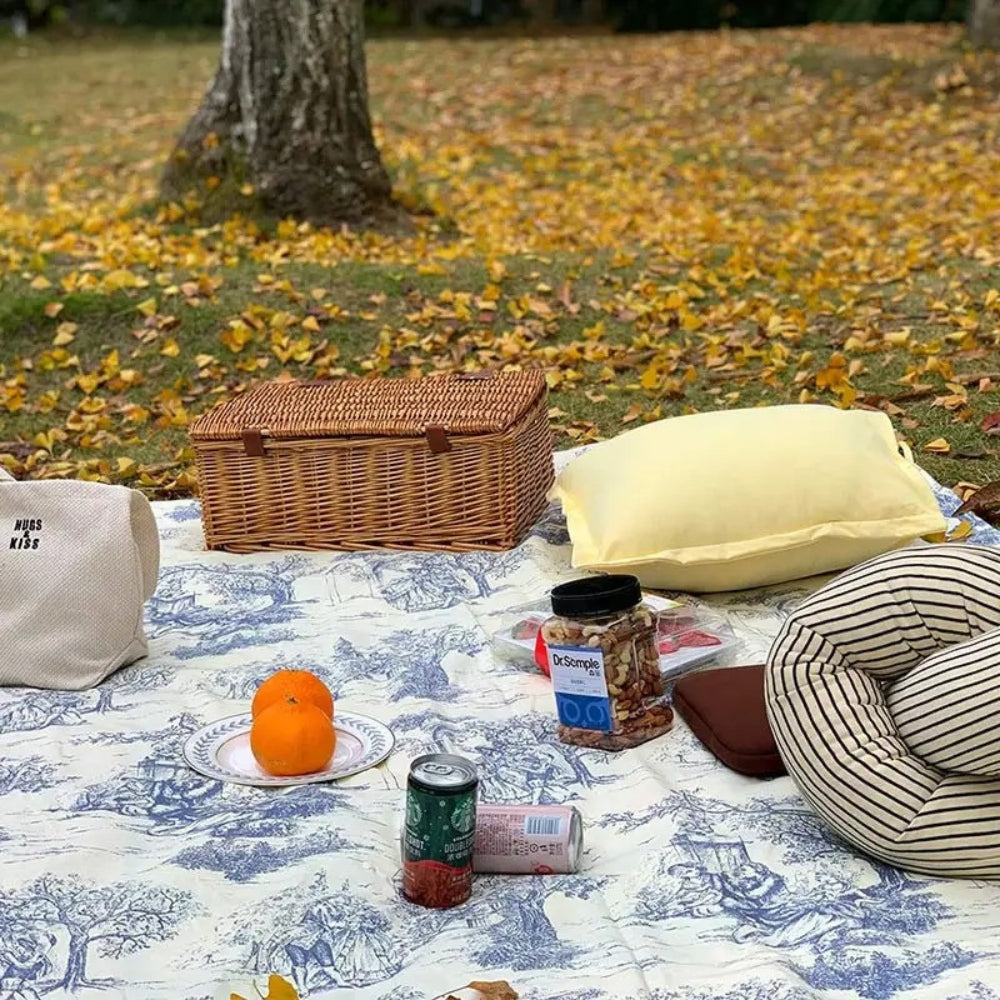 Lisslune | French Classic Blue Vintage Dining Tablecloth
