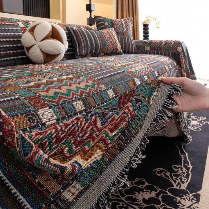 Lisslune | Aurora Stripes Boho Sofa Cover