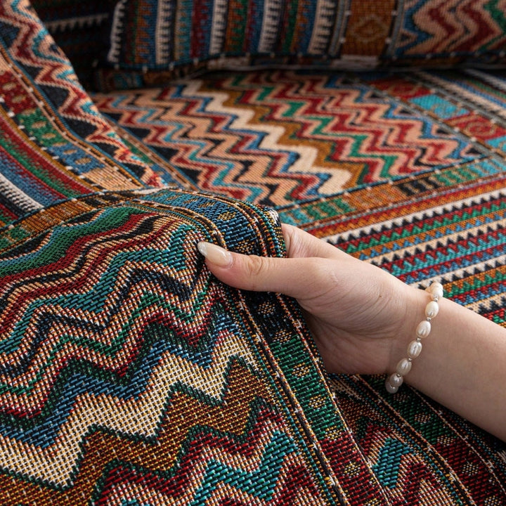 Lisslune | Aurora Stripes Boho Sofa Cover
