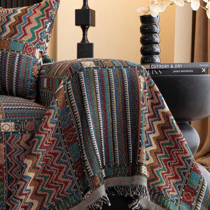 Lisslune | Aurora Stripes Boho Sofa Cover