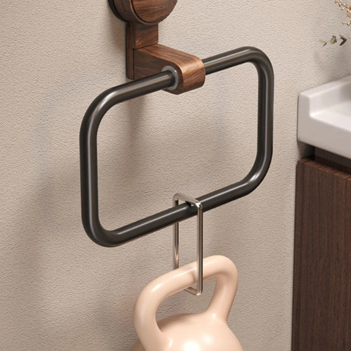 Lisslune | Vintage Wood Removable Towel Rack