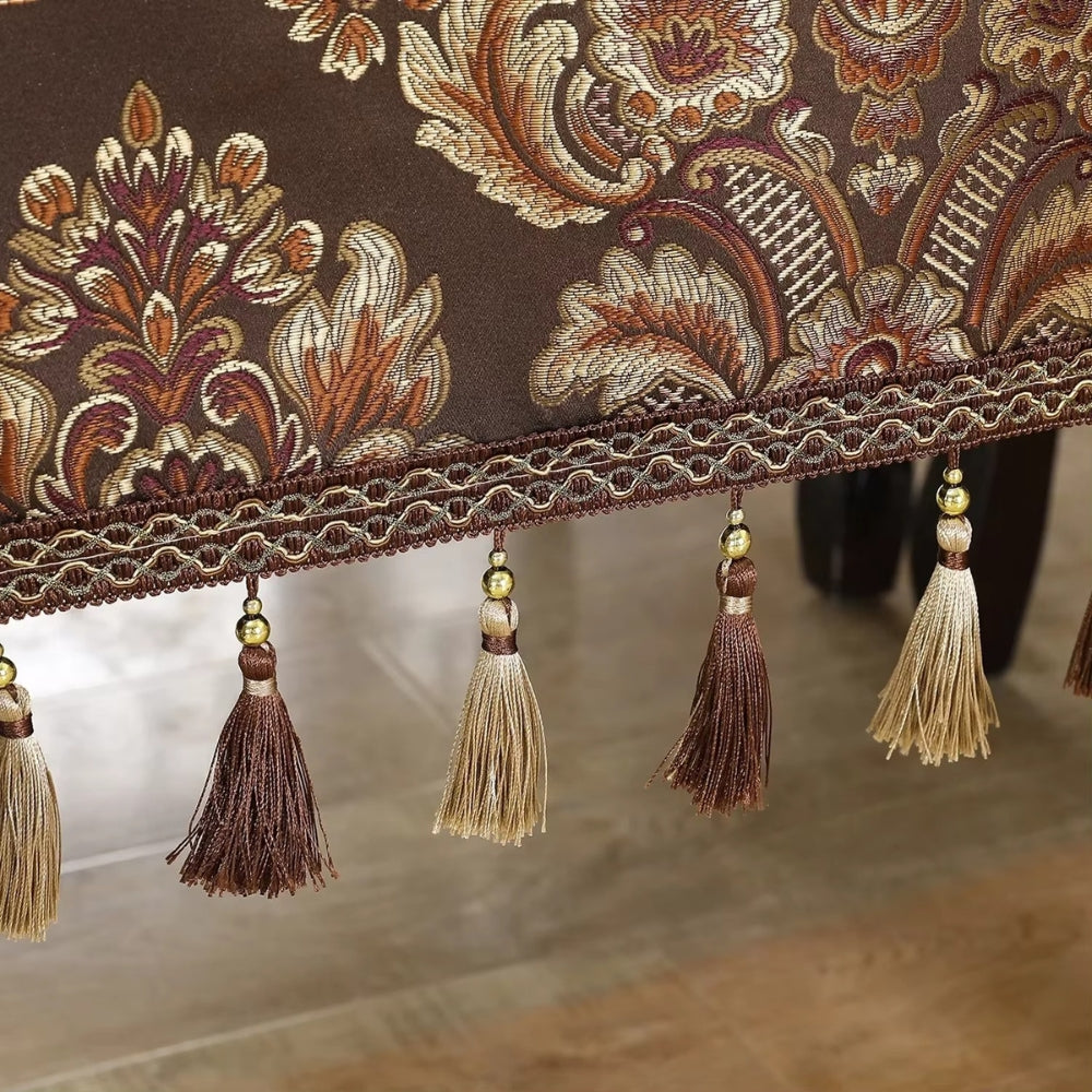 Lisslune | Vintessa Vintage Embroidered Tassel Tablecloth