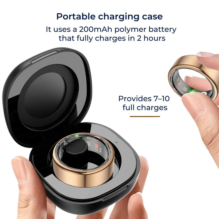 Lisslune | Smart Ring Sleep & Wellness Tracker - Waterproof Fitness Tracker Ring for Active Lifestyles - Health Monitoring Device