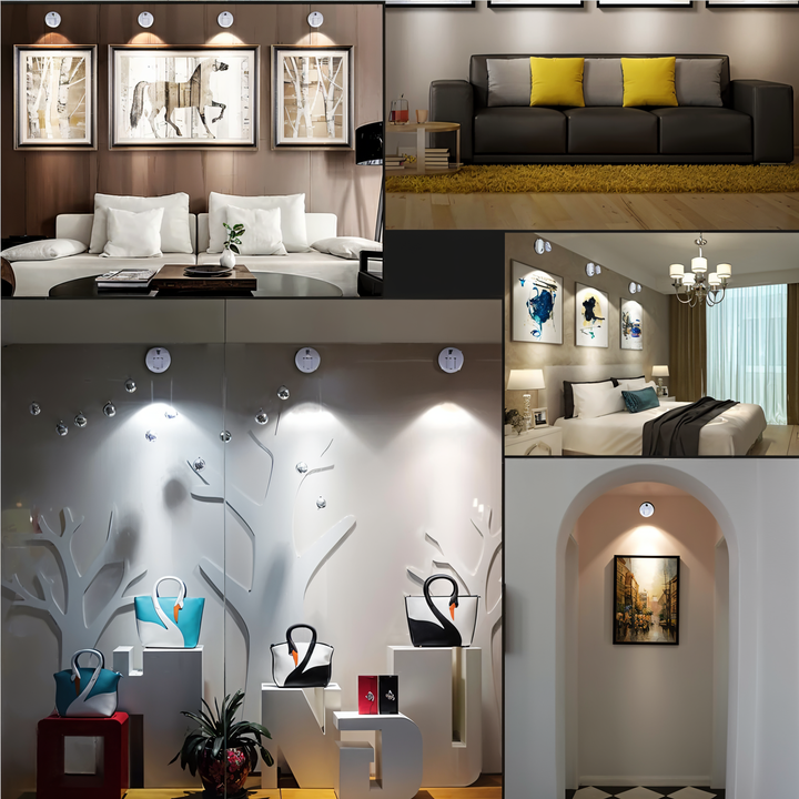 Lisslune | VividBeam | Mini Dimmable LED Spotlight | Wireless Accent Lighting for Home & Office