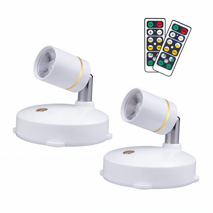 Lisslune | VividBeam | Mini Dimmable LED Spotlight | Wireless Accent Lighting for Home & Office