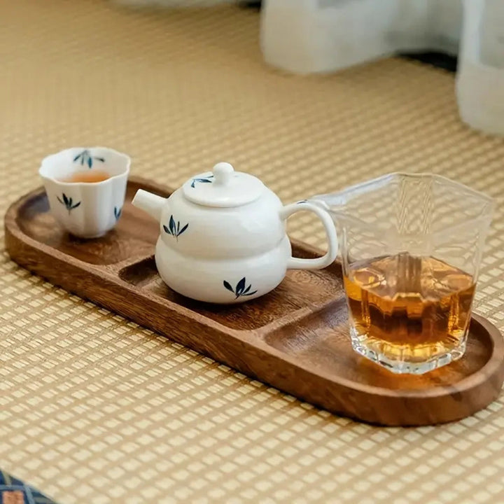 Lisslune | Vivid Wooden Compartment Serving Tray