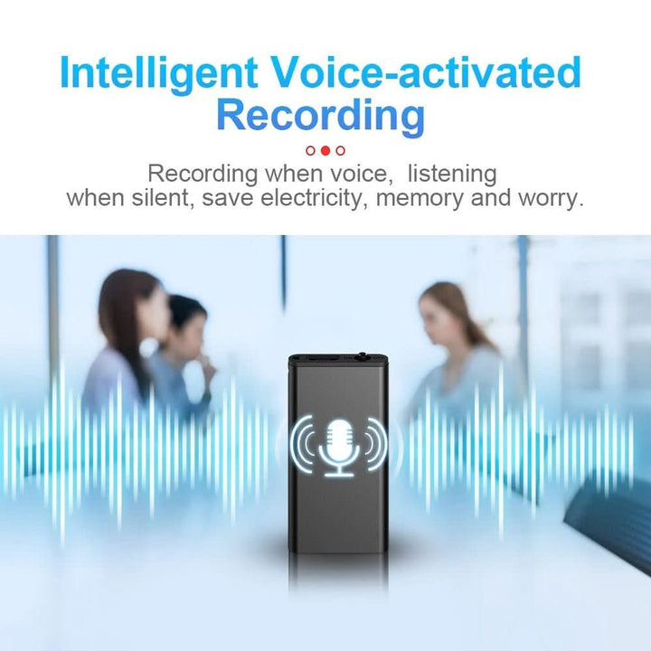 Lisslune | Ultra-light Dictaphone with Voice Activation & 32 GB Storage