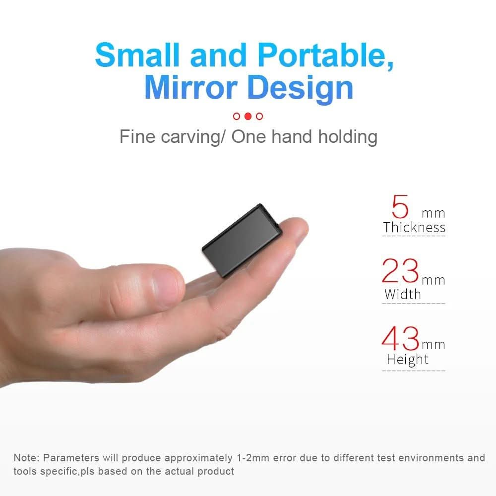 Lisslune | Ultra-light Dictaphone with Voice Activation & 32 GB Storage