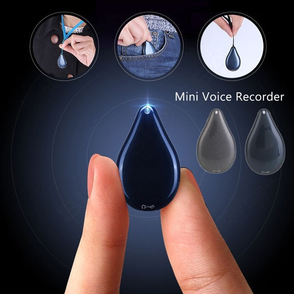 Lisslune | Keychain Voice Recorder – 100-Hour Memory, Portable & Discreet