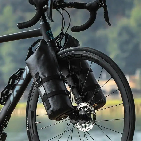 Lisslune | Waterproof Front Fork Bike Bags – 5-7L Pannier Set for Long Rides & Bikepacking