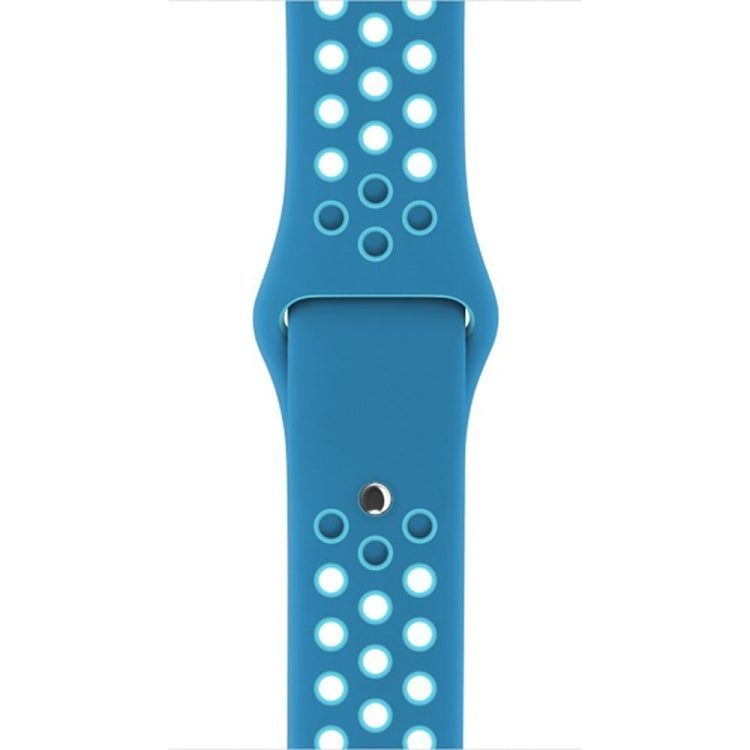Lisslune | For Apple Watch Ultra 49mm & Watch Ultra 2 49mm / Series 10 46mm / 9 & 8 & 7 45mm / SE 3 & SE 2 & 6 & SE & 5 & 4 44mm / 3 & 2 & 1 42mm Fashion Classic Silicone Sport Watch Band (Blue)