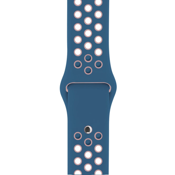 Lisslune | For Apple Watch Ultra 49mm & Watch Ultra 2 49mm / Series 10 46mm / 9 & 8 & 7 45mm / SE 3 & SE 2 & 6 & SE & 5 & 4 44mm / 3 & 2 & 1 42mm Fashion Classic Silicone Sports Band (Blue Powder)