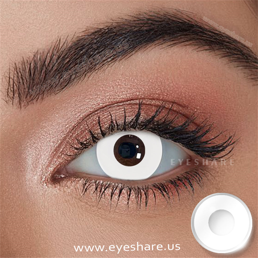 Rynx Cosplay Pure White 14.5 mm 1 Pair | 1 Year