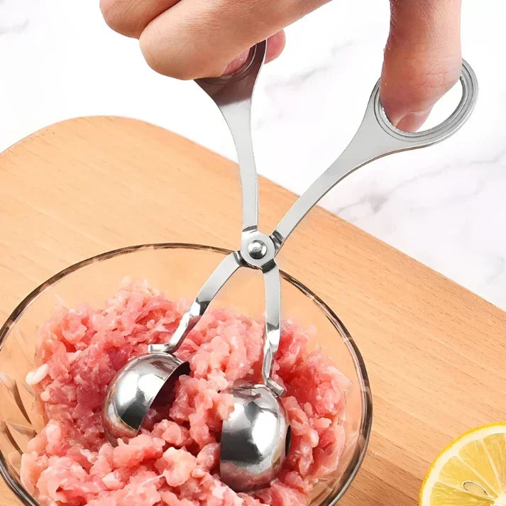 Lisslune | Stainless Steel Meatball Maker – Meatball Tongs for Perfect Meatballs