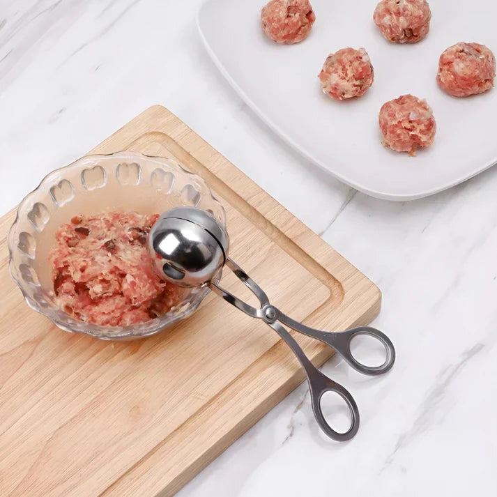 Lisslune | Stainless Steel Meatball Maker – Meatball Tongs for Perfect Meatballs