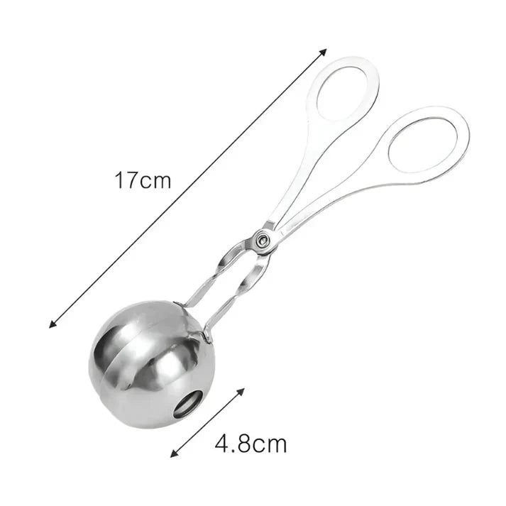 Lisslune | Stainless Steel Meatball Maker – Meatball Tongs for Perfect Meatballs