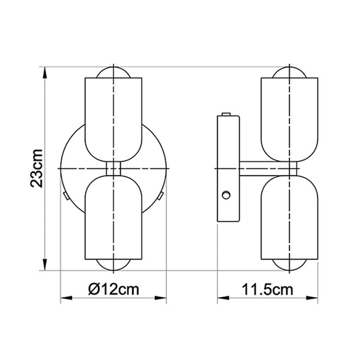 Lisslune | Acrylic Up-Down Wall Light with Warm Glow