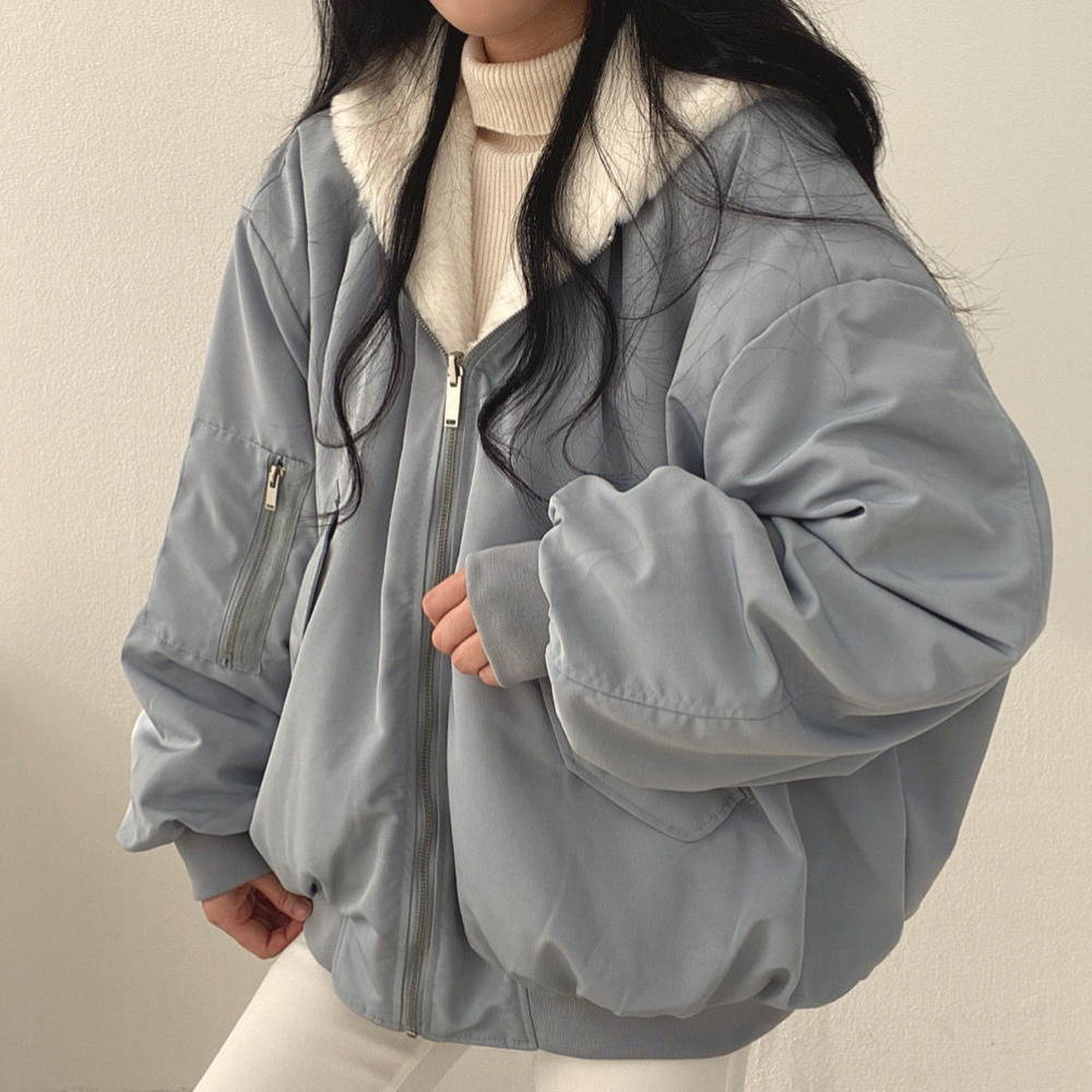 Lisslune | Reversible Fleece Women’s Jacket – Warm Lightweight Winter Jacket with Hood