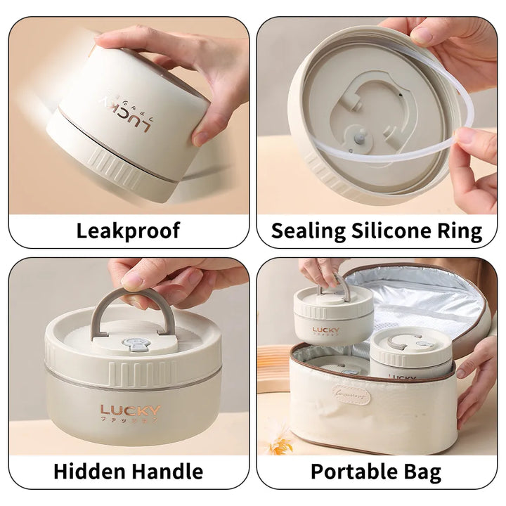 Lisslune | EetJoy | Bento Lunchbox Set | Keeps your food warm | Sustainable and stylish