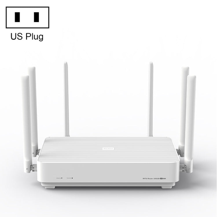 Lisslune | Original Xiaomi Redmi AX5400 WiFi 6 Router 160MHz 4K QAM, US Plug (White)