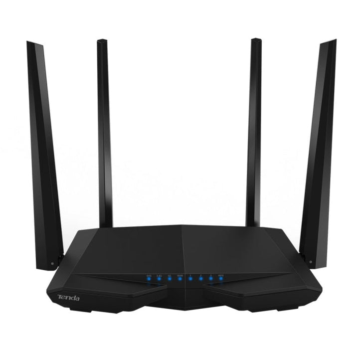 Lisslune | Tenda AC6 AC1200 Smart Dual-Band Wireless Router 5GHz 867Mbps + 2.4GHz 300Mbps WiFi Router with 4*5dBi external antennas (Black)