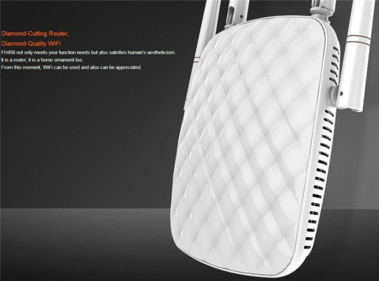 Lisslune | Tenda FH456 Wireless 2.4GHz 300Mbps WiFi Router with 4*5dBi external antennas (White)