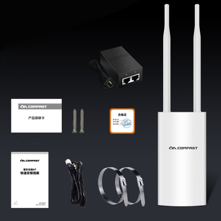 Lisslune | COMFAST CF-EW72 1200Mbs Outdoor Waterproof Signal Booster Wireless Router Repeater WIFI Base Station with 2 Antennas