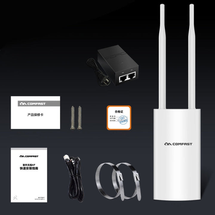 Lisslune | COMFAST CF-EW72 1200Mbs Outdoor Waterproof Signal Booster Wireless Router Repeater WIFI Base Station with 2 Antennas