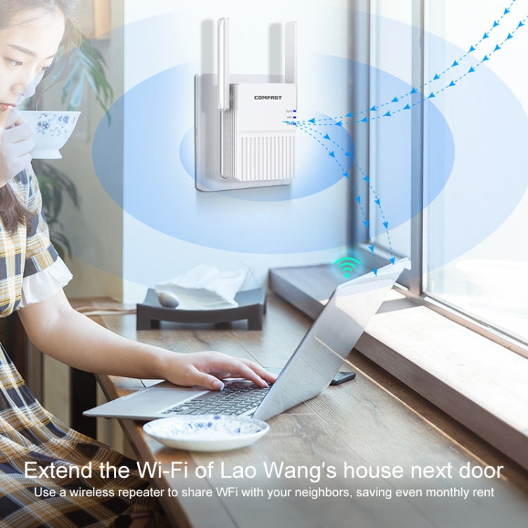 Lisslune | COMFAST CF-N300 300Mbps Wireless WIFI Signal Booster Repeater Network Router with 2 Antennas