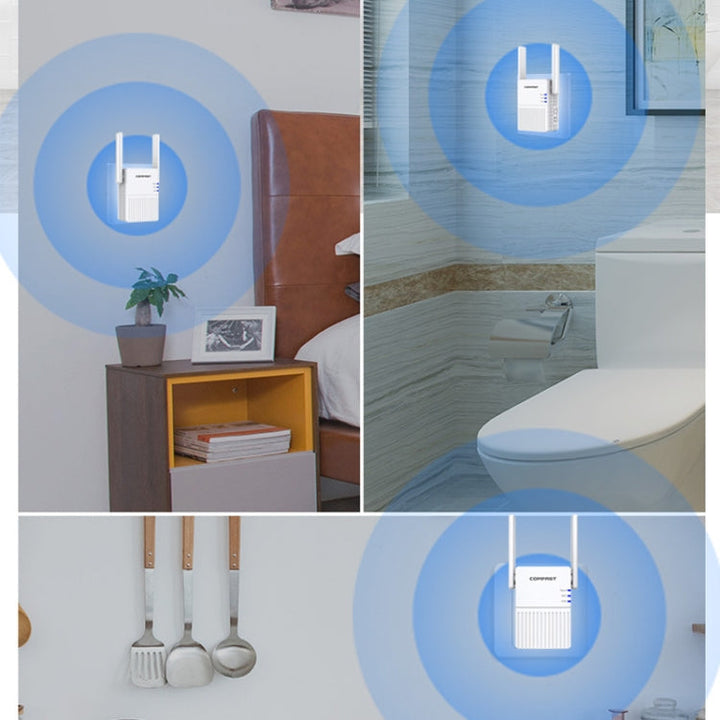 Lisslune | COMFAST CF-N300 300Mbps Wireless WIFI Signal Booster Repeater Network Router with 2 Antennas